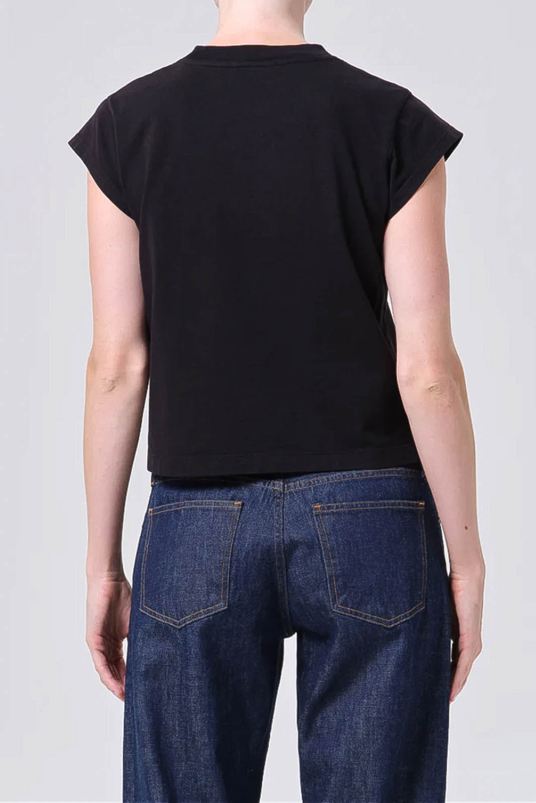 Agolde, Bryce Cap T-shirt in Black