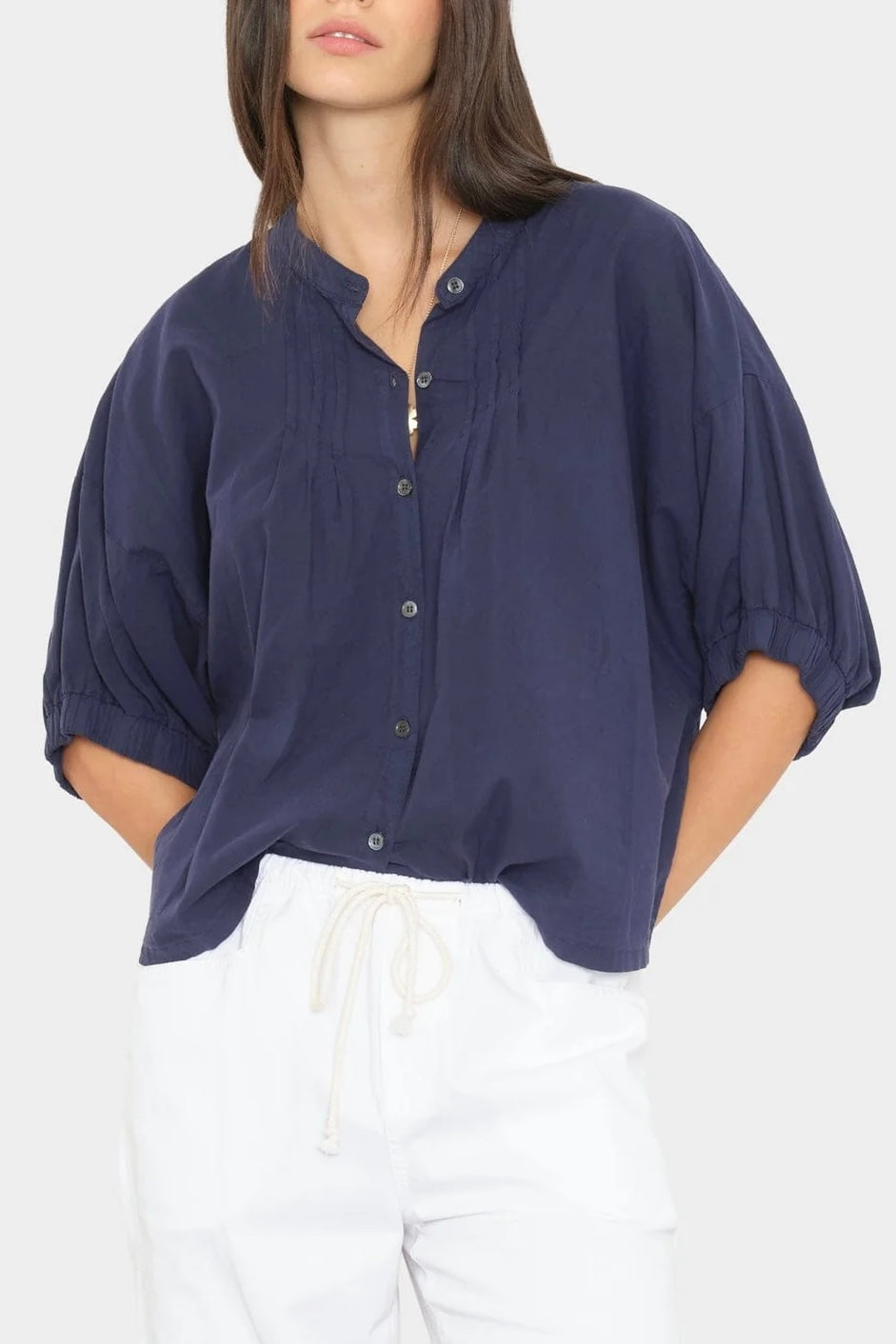 Xirena, Bluse Dutch in Navy