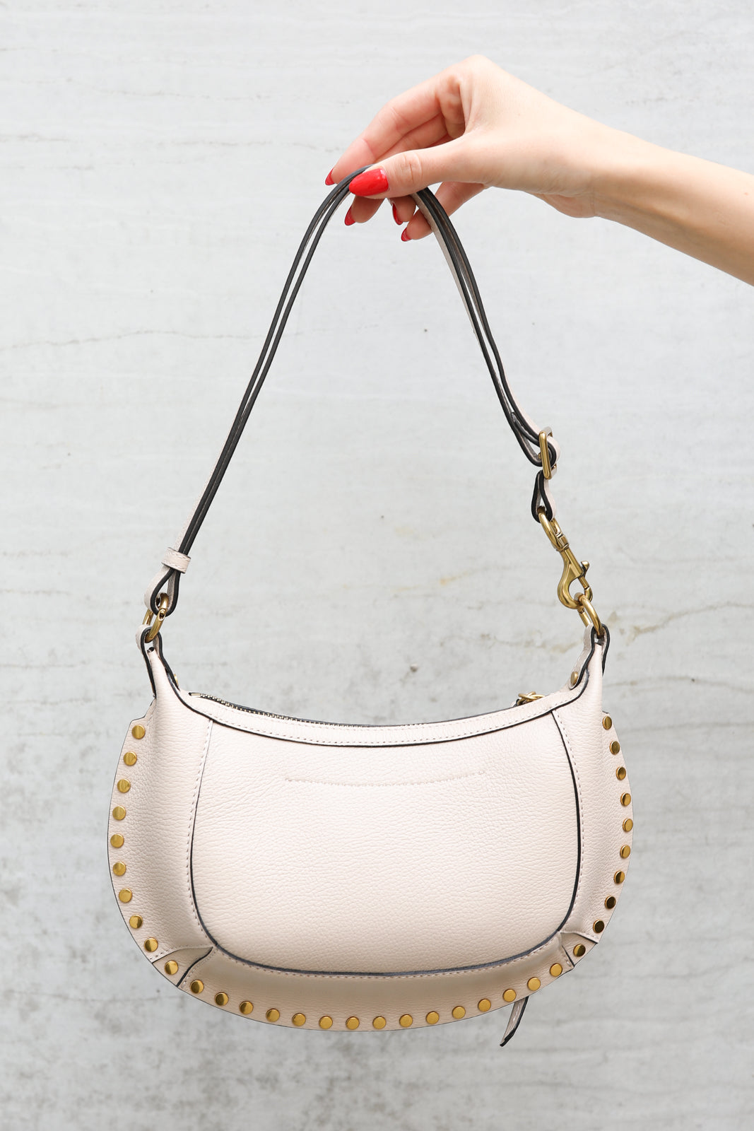 Tasche Oskan Moon in Light Beige