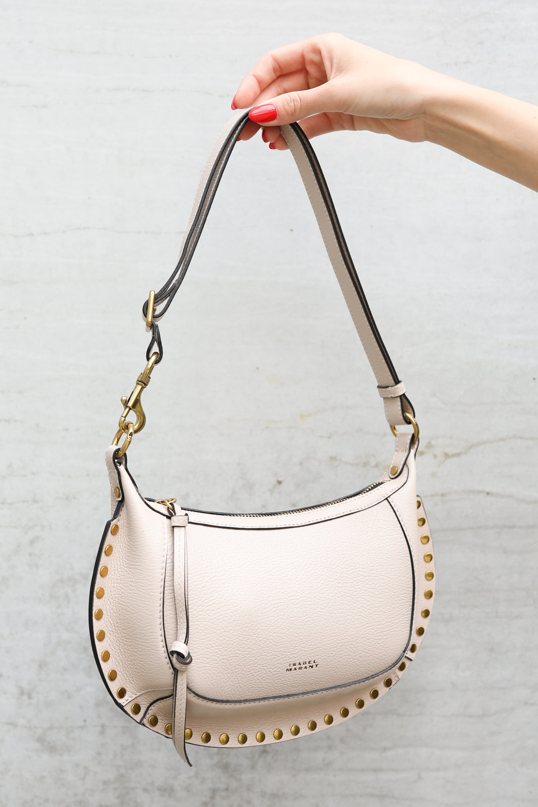 Tasche Oskan Moon in Light Beige