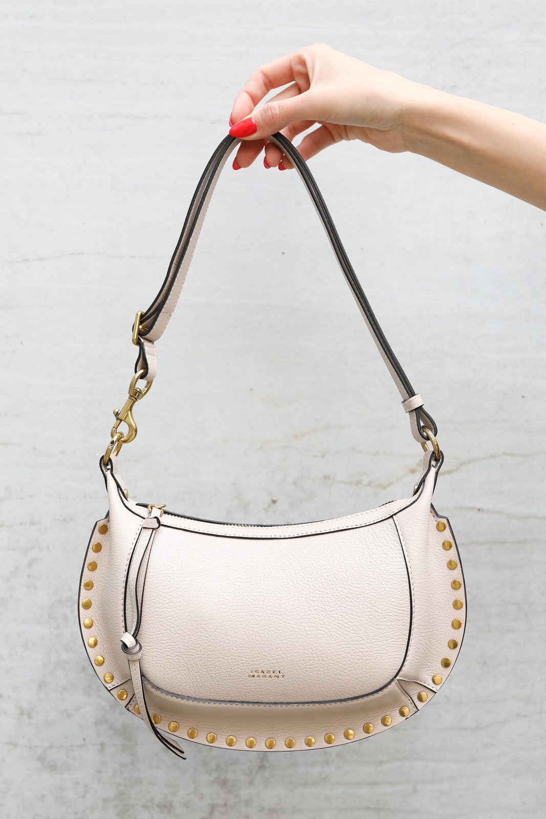 Tasche Oskan Moon in Light Beige