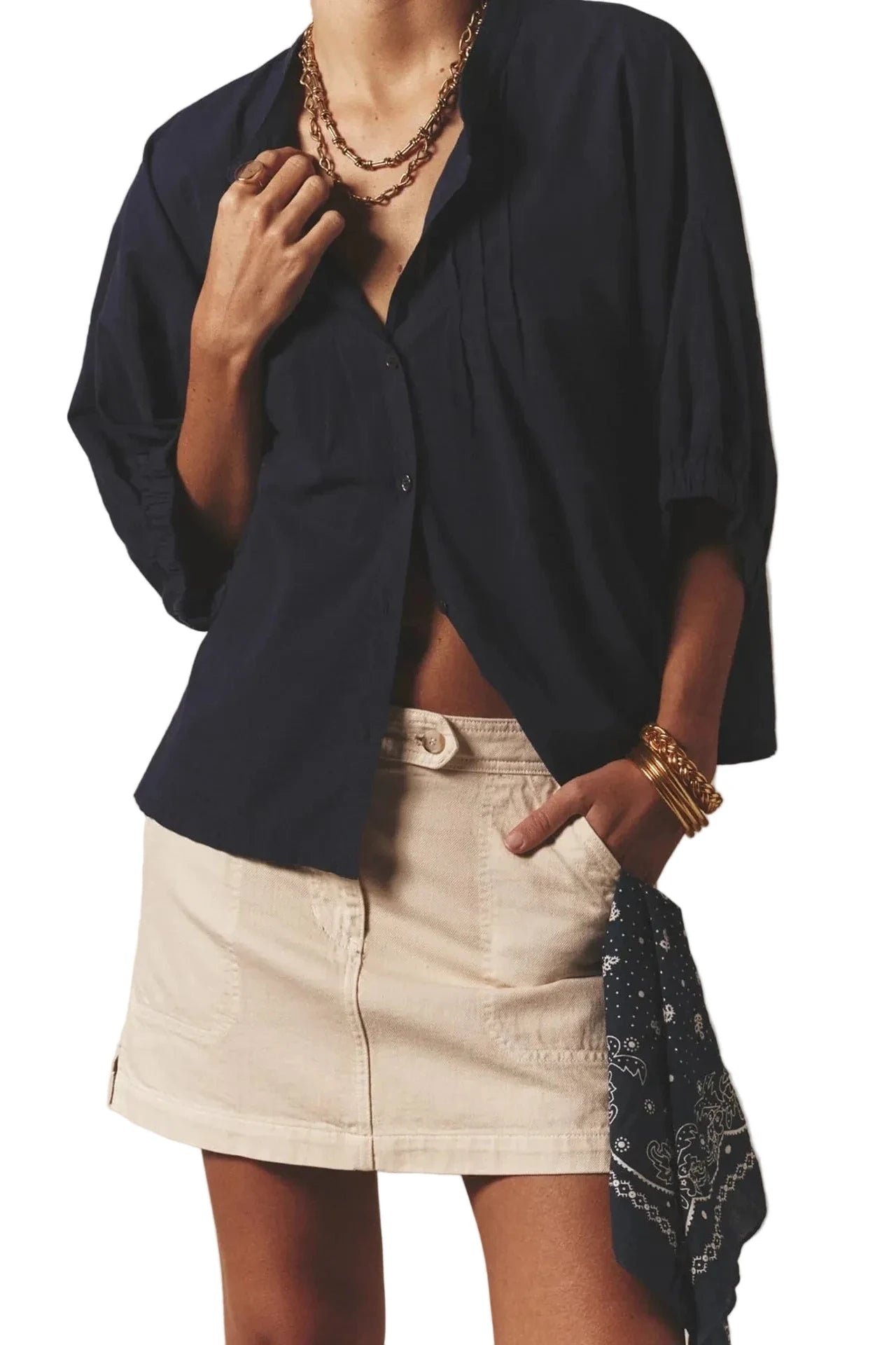 Xirena, Bluse Dutch in Navy