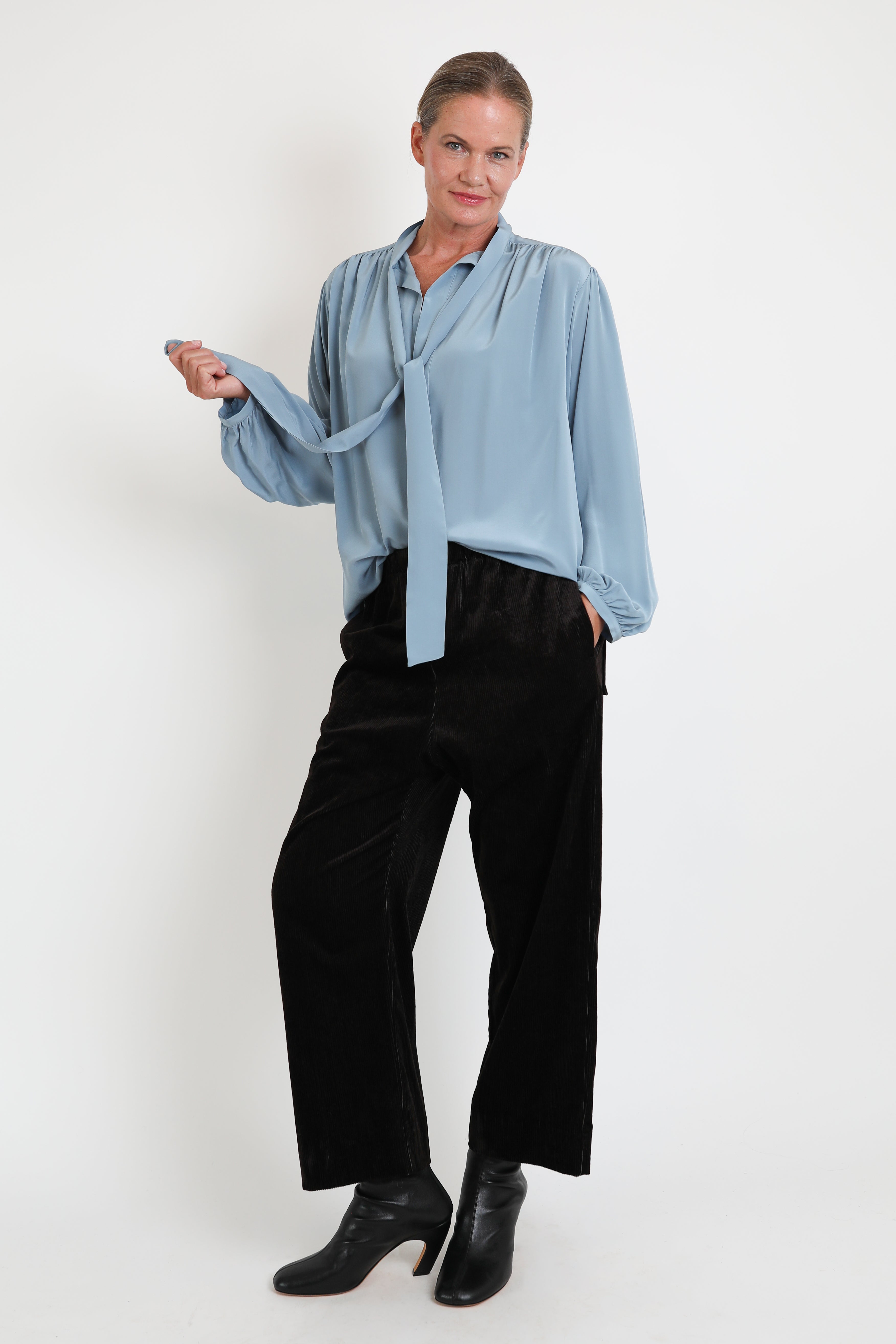 Phisique du Role, Bluse Knot Tourma in Azzurro