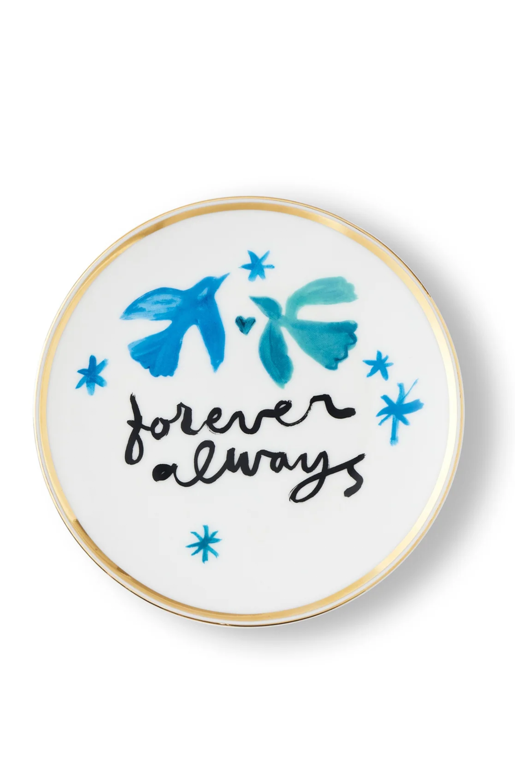 Teller Forever Always in Weiss/Blau