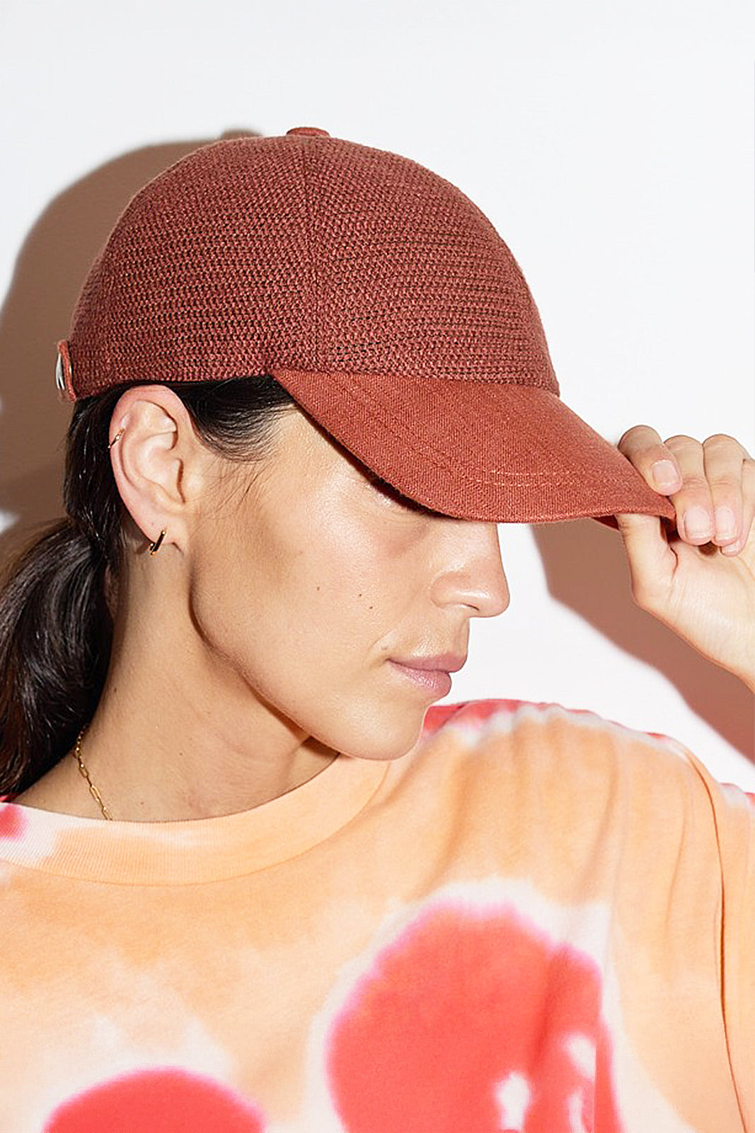 Baseball-Cap Filetti in Acajou