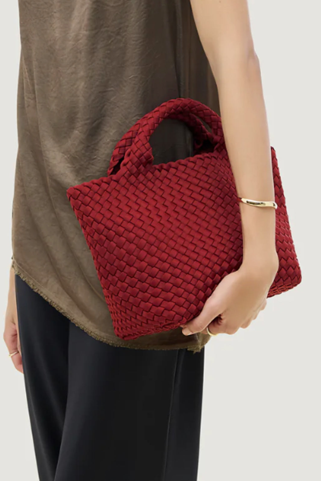Naghedi, Tasche St. Barths Small Tote in Rosso