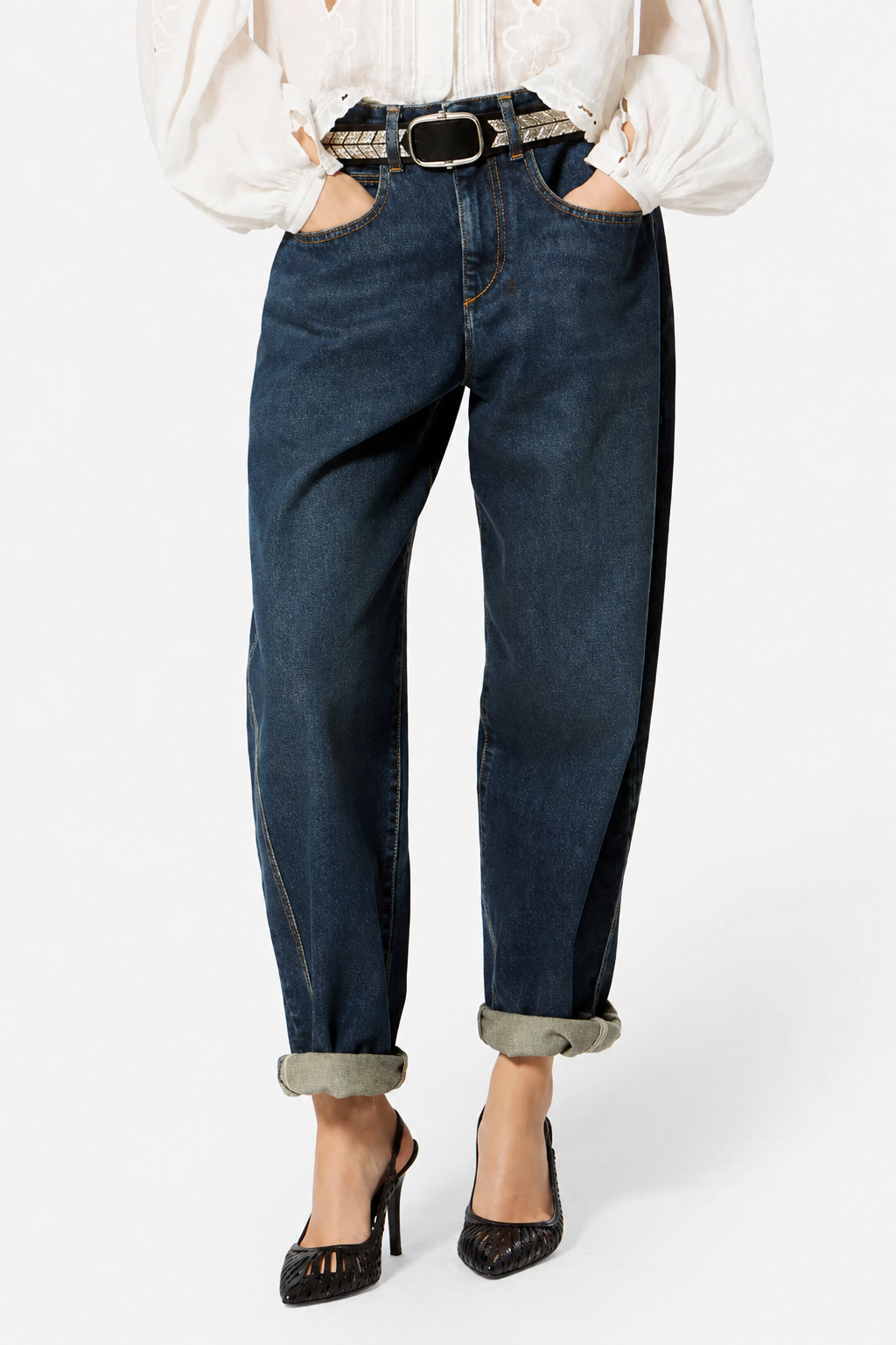 Isabel Marant, Jeans Oriane in Faded Blue