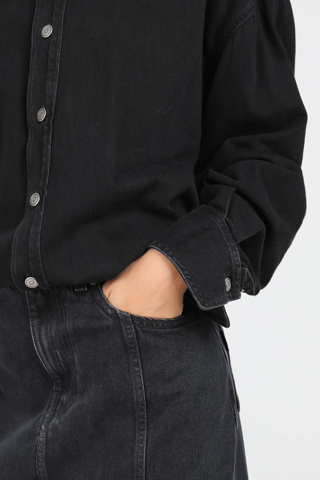 Kleid Jos aus Denim in Black Wash