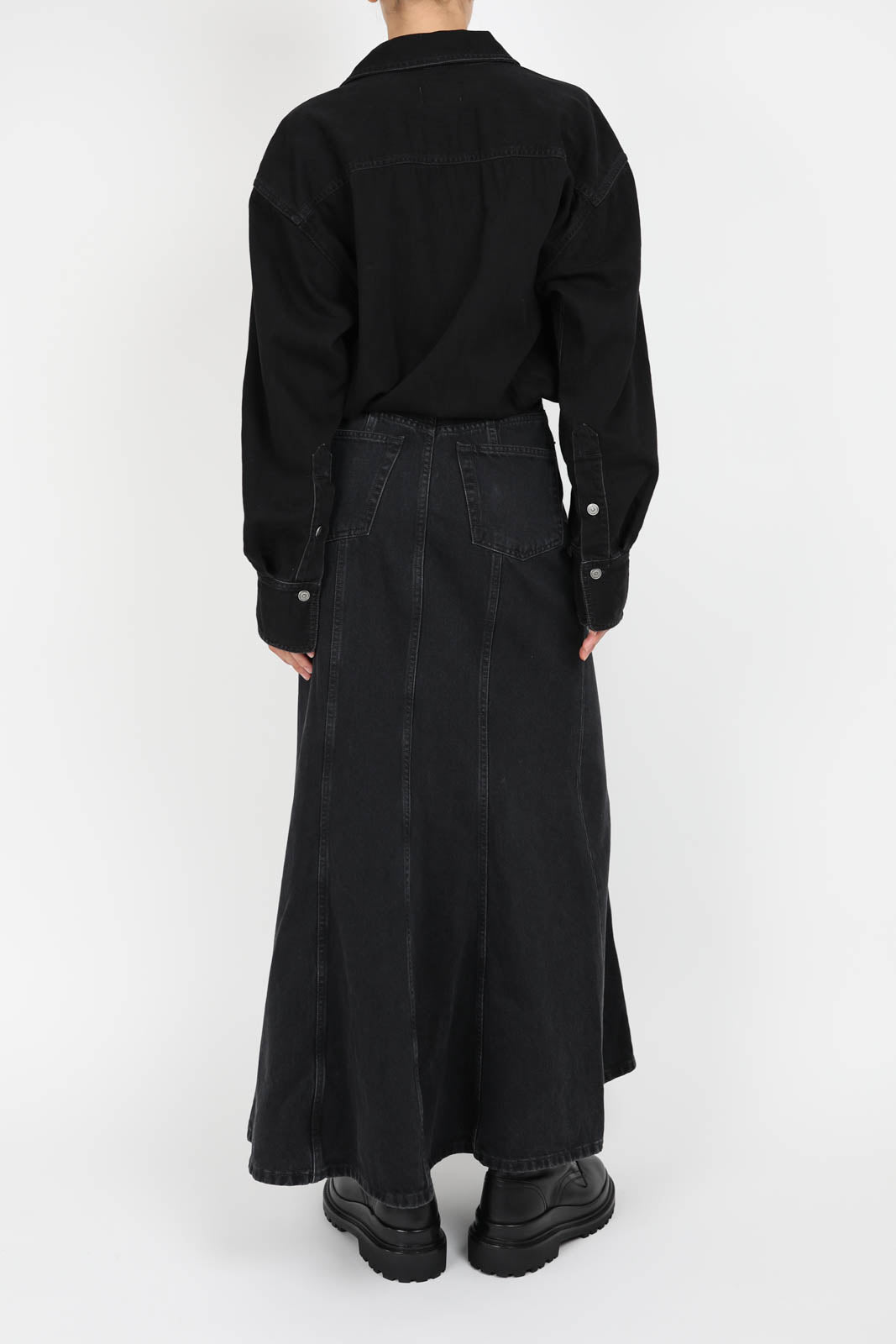 Kleid Jos aus Denim in Black Wash