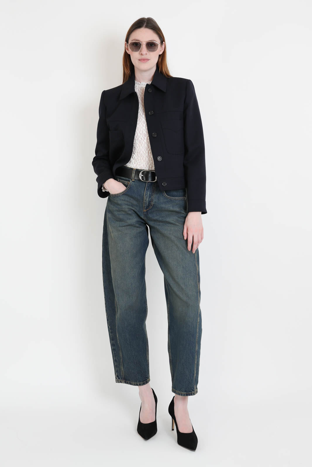 Jeans Oriane in Faded Blue