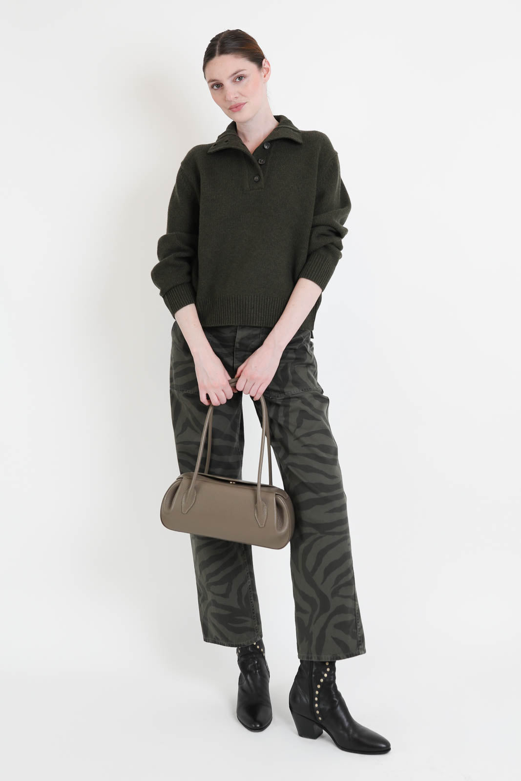 Pullover Renata in Dark Pine Melange