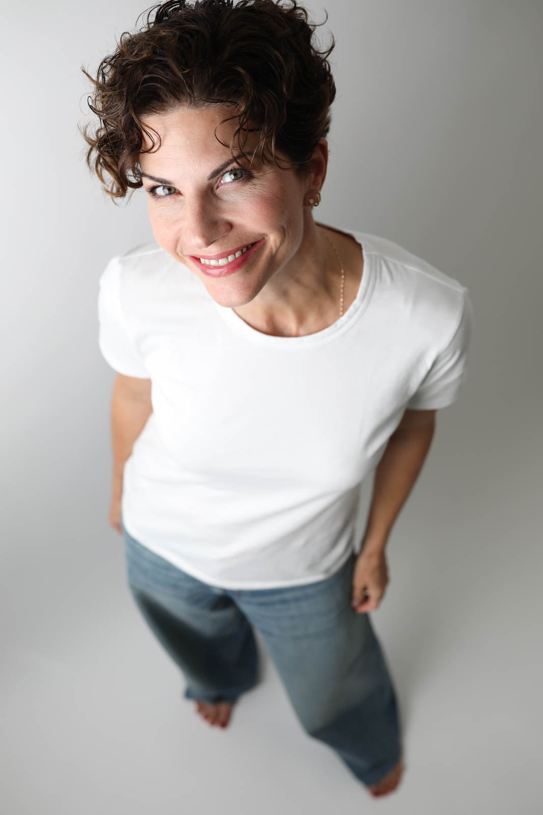 Vestibule Garderobe, T-Shirt Crewneck in Weiss