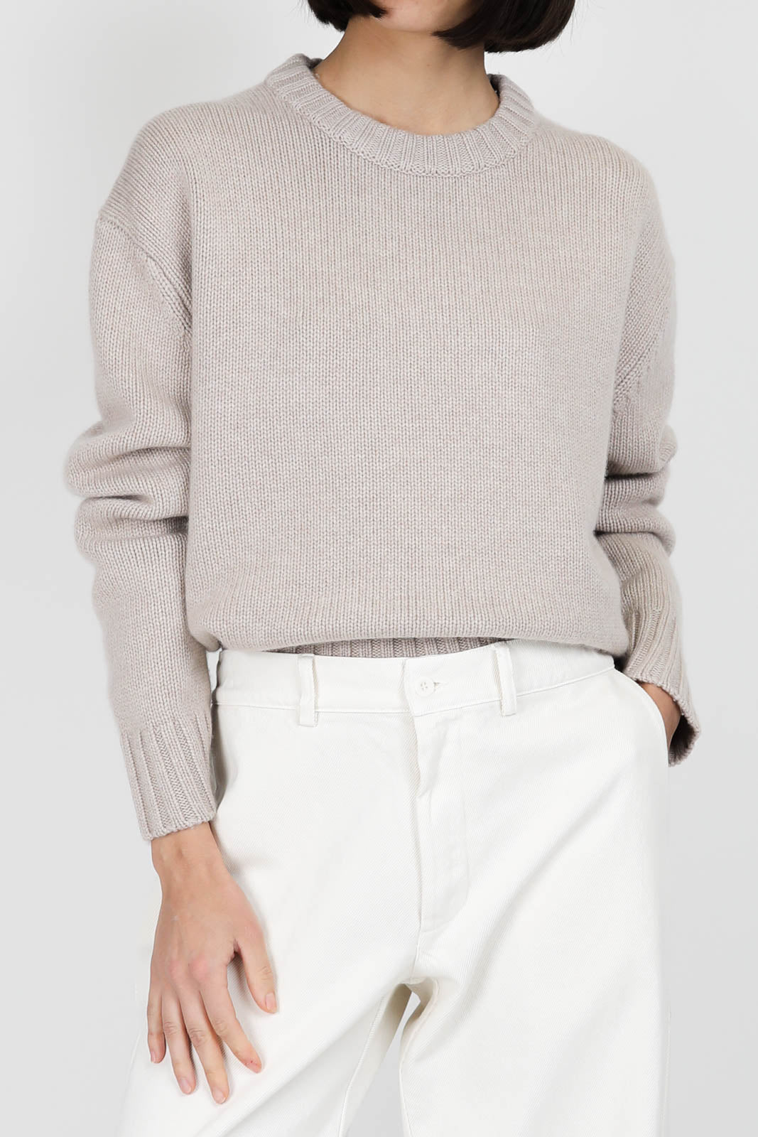 Pullover Cru in Taupe