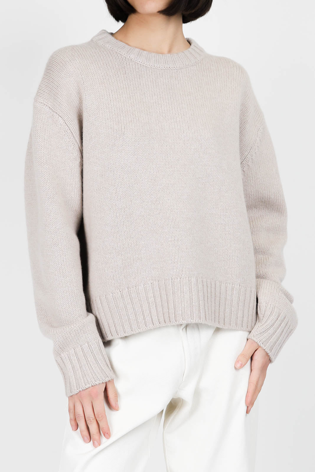 Pullover Cru in Taupe
