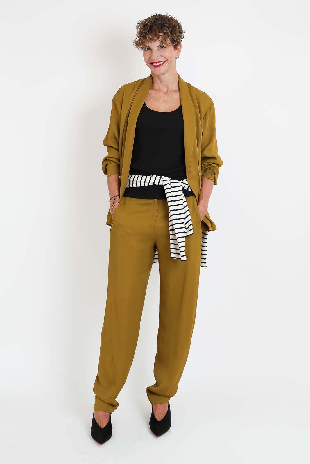 Hose Grace in Mustard