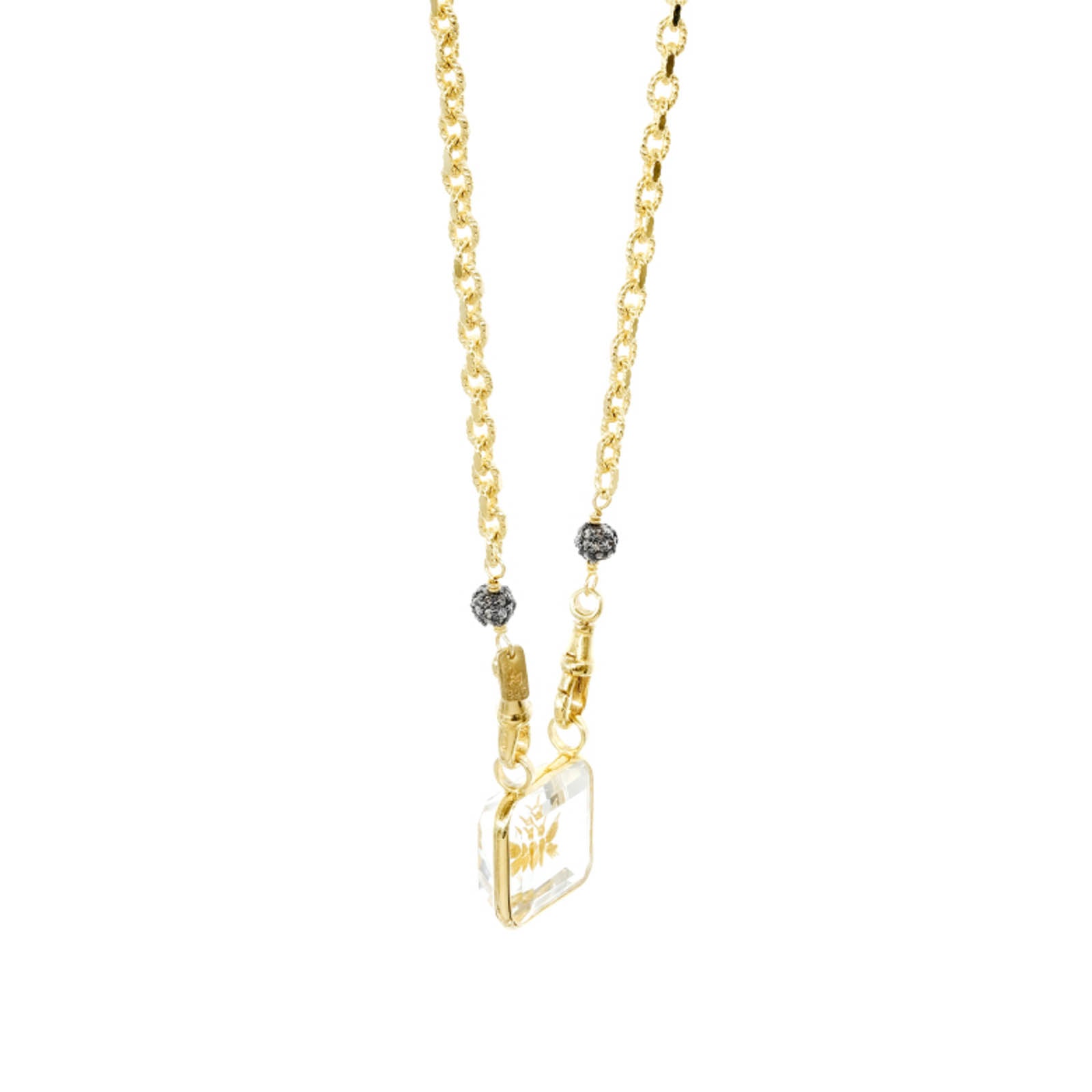 Marie Laure Chamorel, Necklace No. 1004 in sterling silver with gold plating