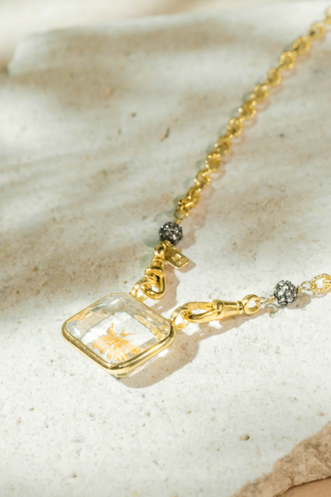 Marie Laure Chamorel, Necklace No. 1004 in sterling silver with gold plating
