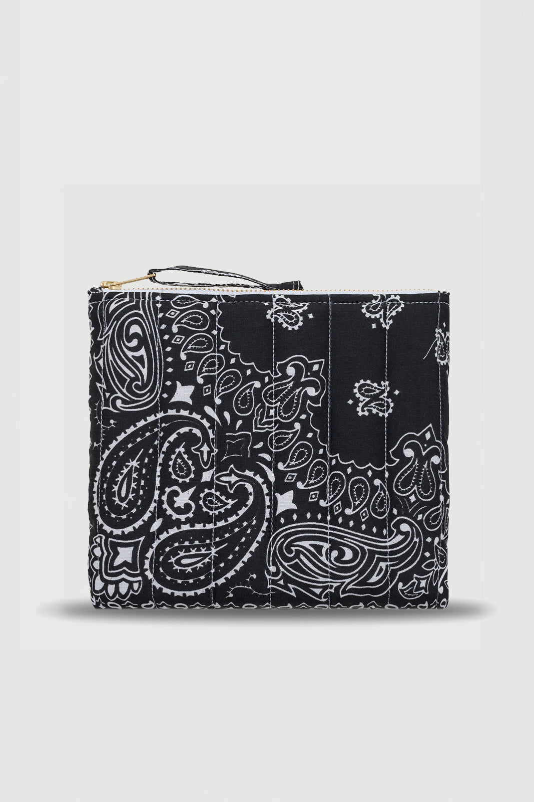 Mini Pochette Happy Face in Schwarz