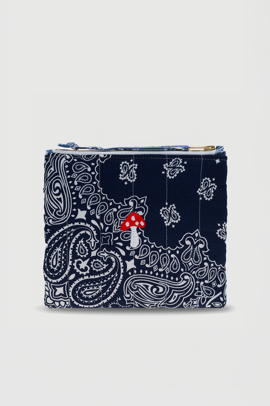 Mini Pochette Champignon in Navy/Chambray
