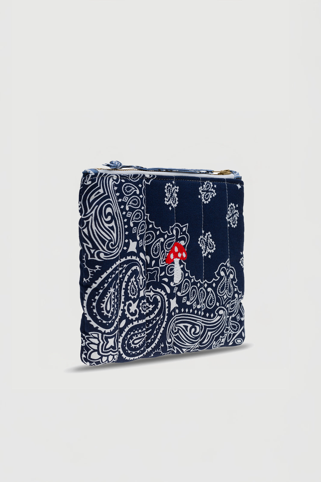 Mini Pochette Champignon in Navy/Chambray