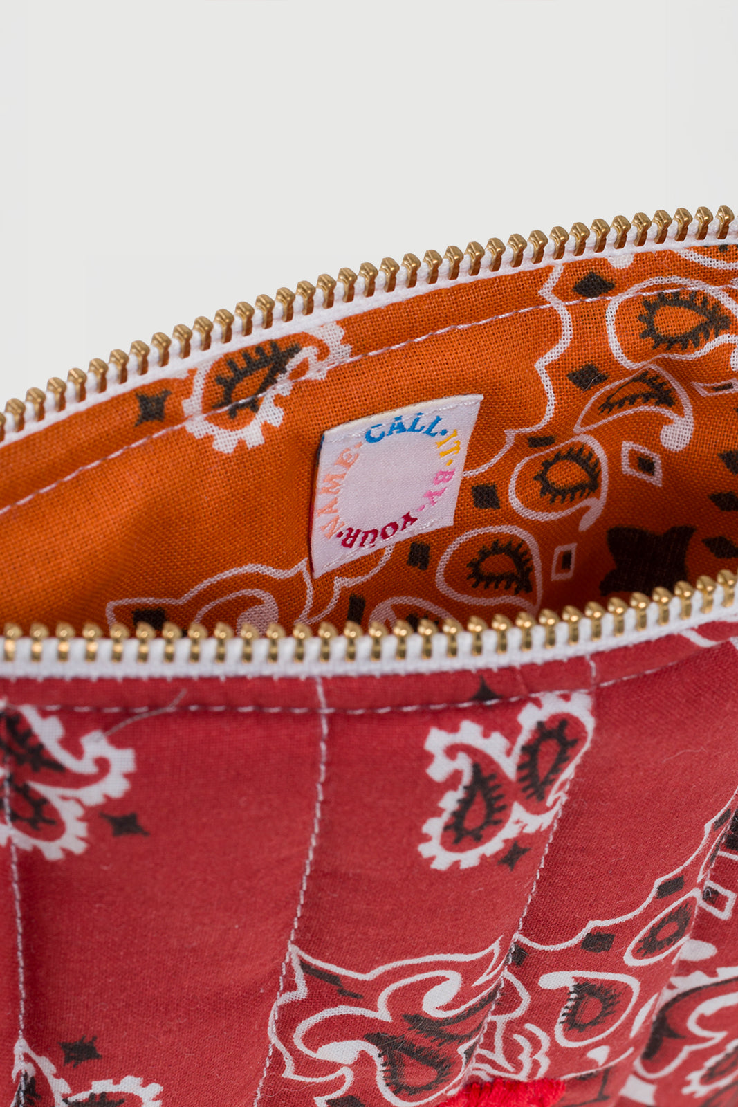 Mini Pochette Coeur in Vintage Red/Burnt Orange