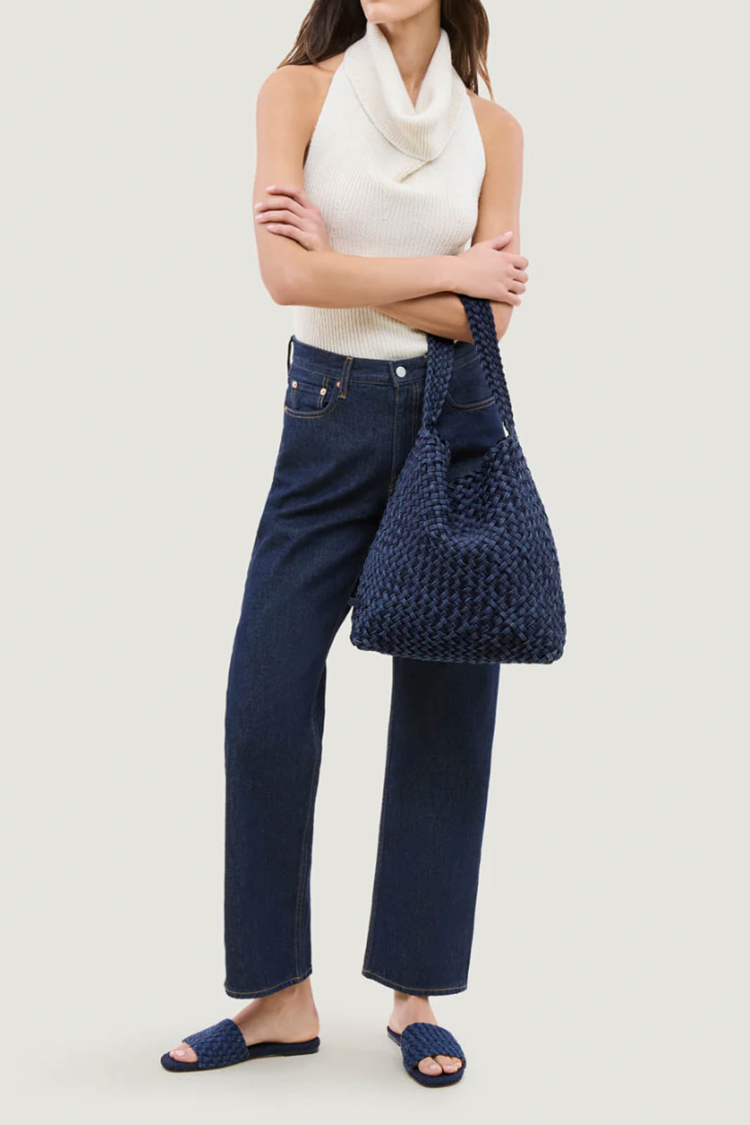 Naghedi, Tasche Nomad Hobo Medium in Indigo