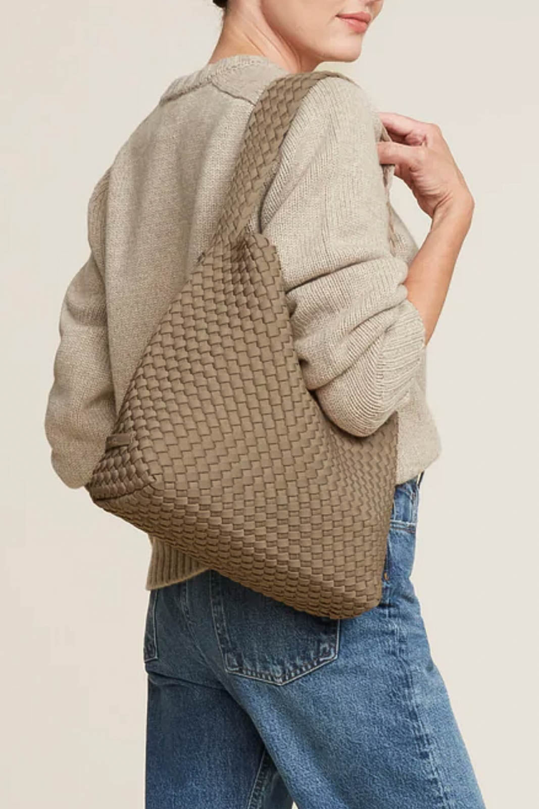 Naghedi, Tasche Nomad Medium Hobo in Cashmere
