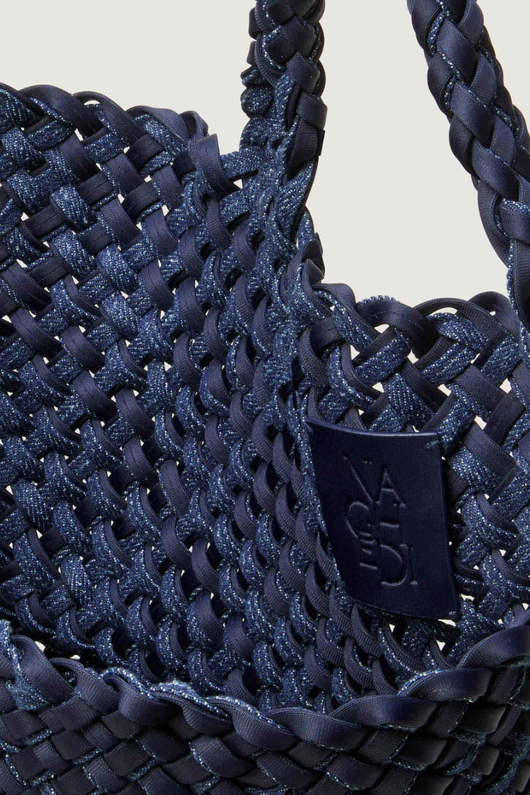 Naghedi, Tasche St. Barths Medium Tote Double Weave in Indigo