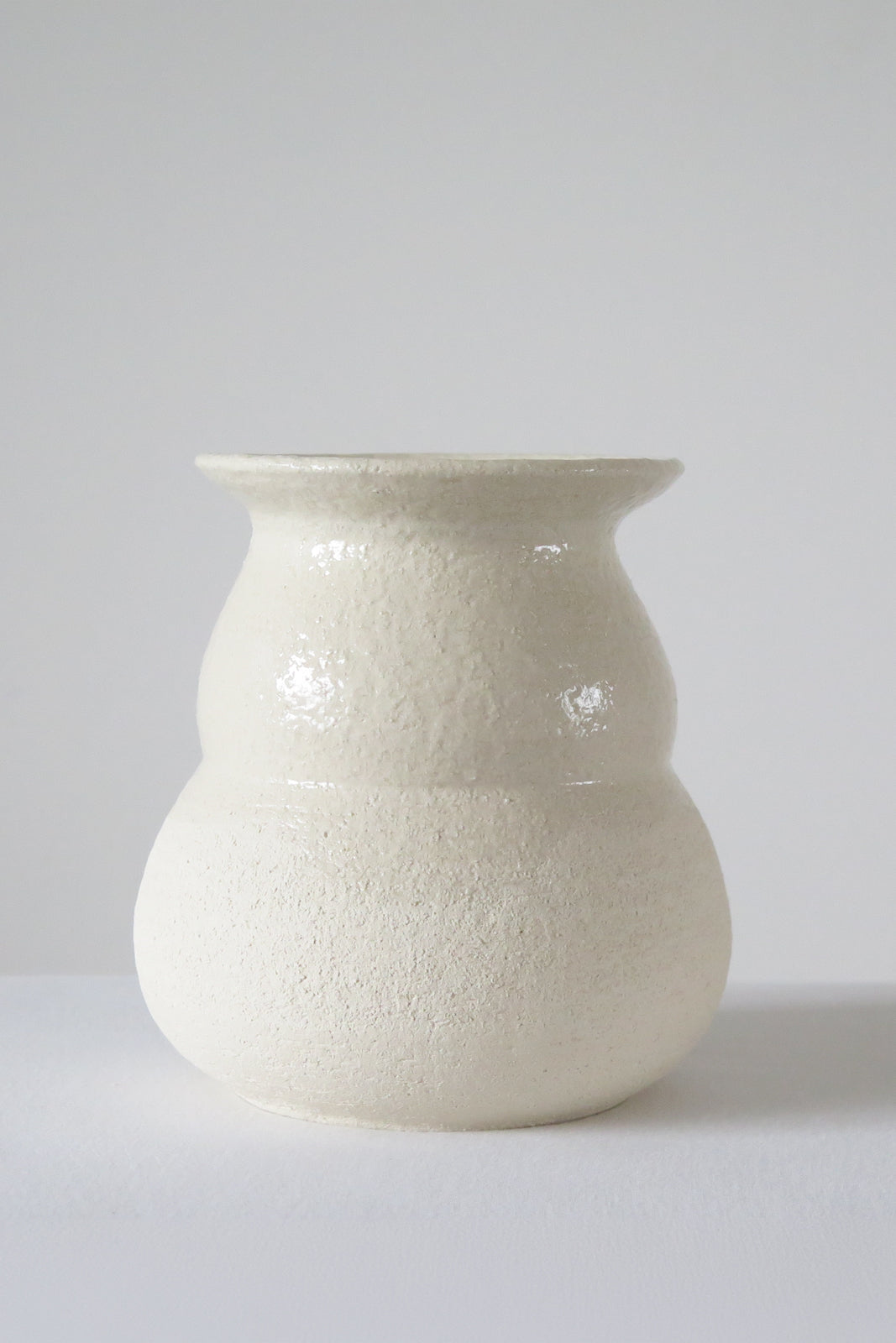 Vase Bubble Col Large in Ecru