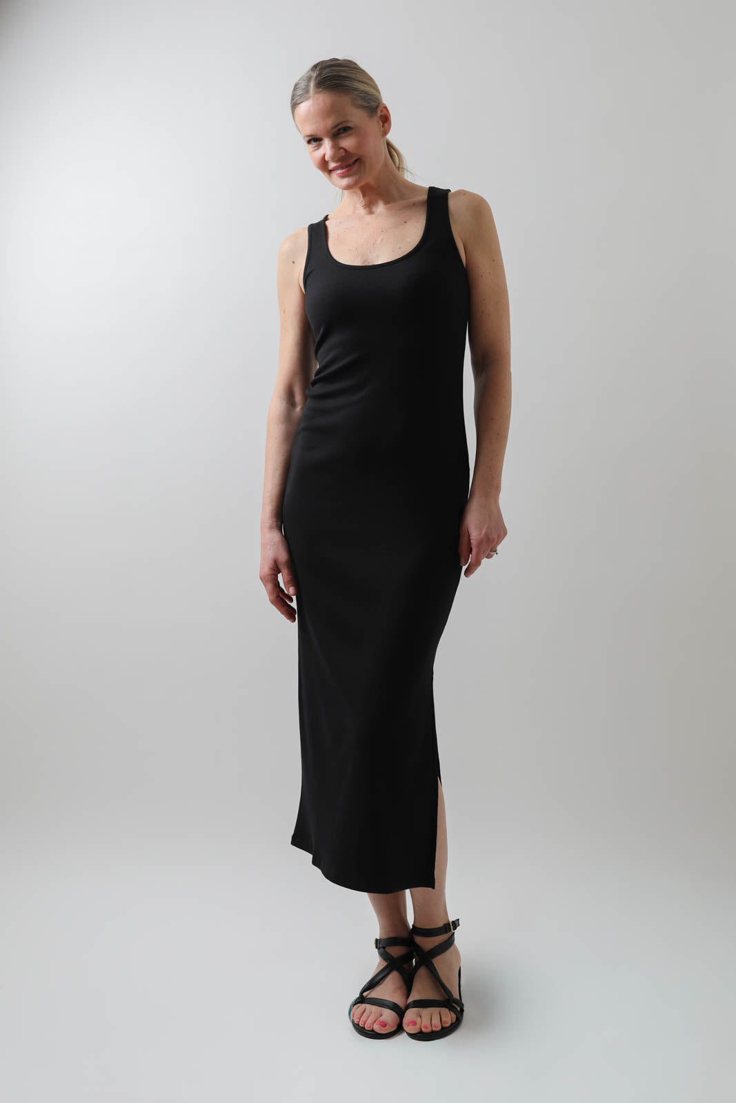 Vestibule Garderobe, Kleid Rib in Schwarz