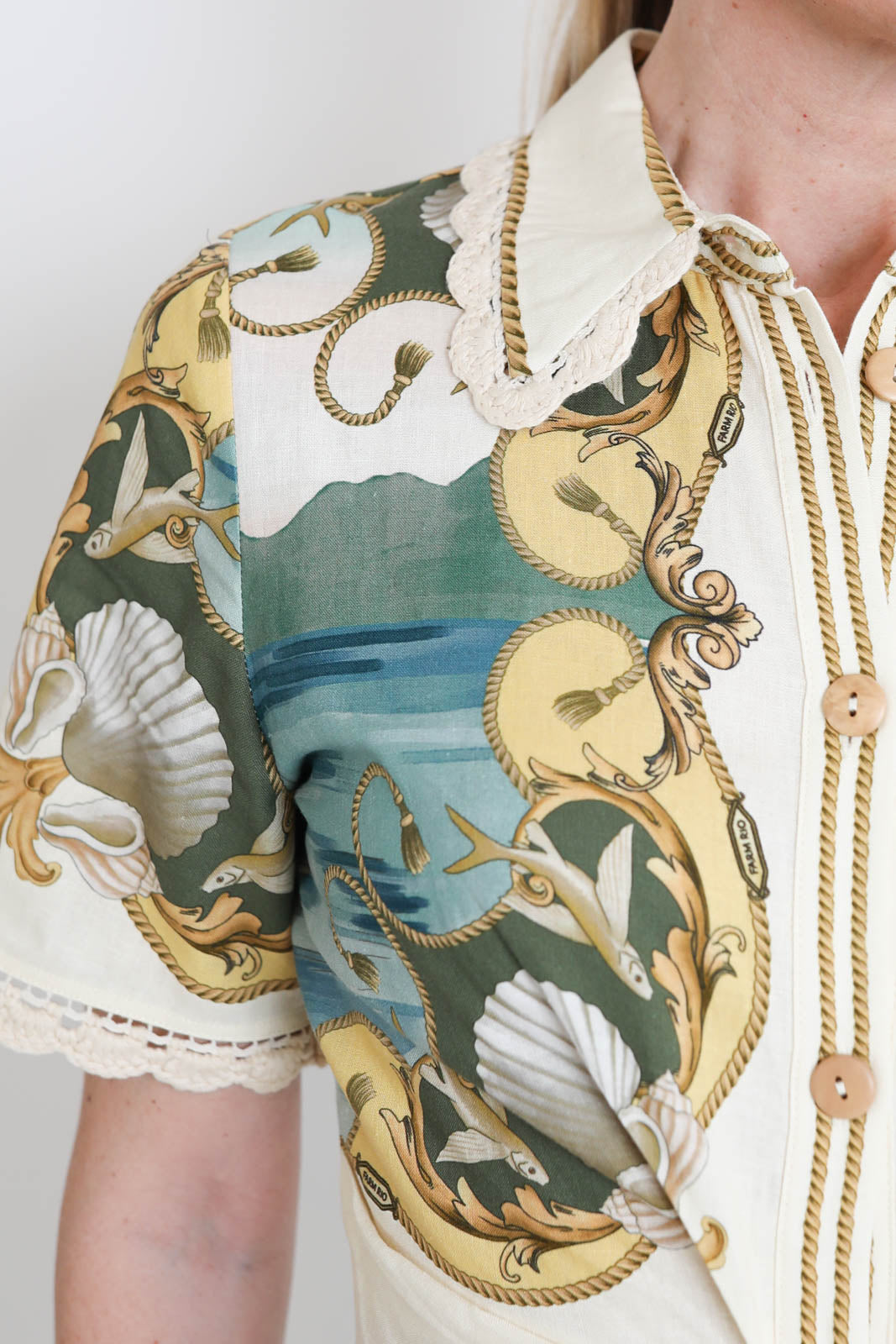 Farm Rio, Kleid Royal Sea in Multicolor
