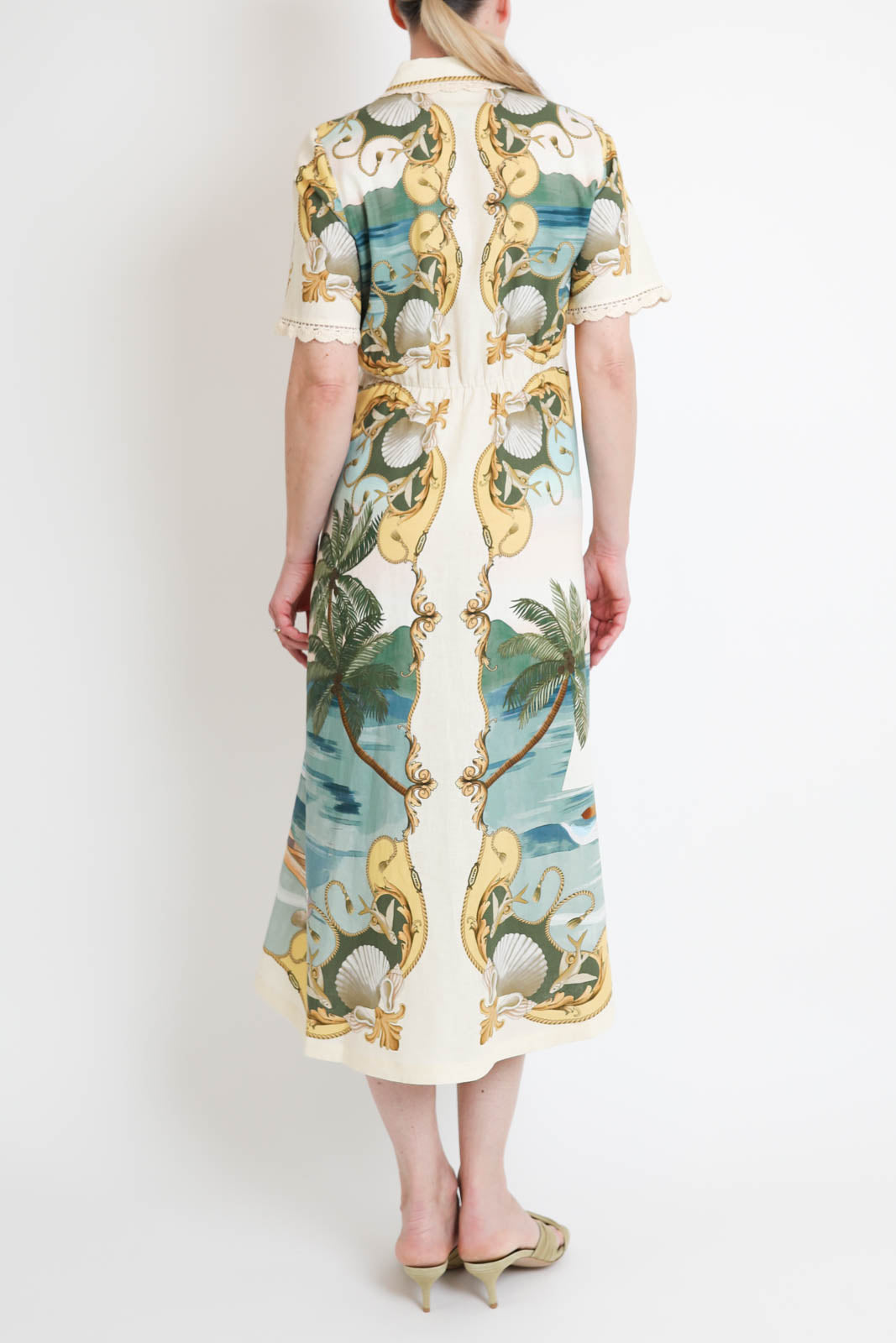 Farm Rio, Kleid Royal Sea in Multicolor