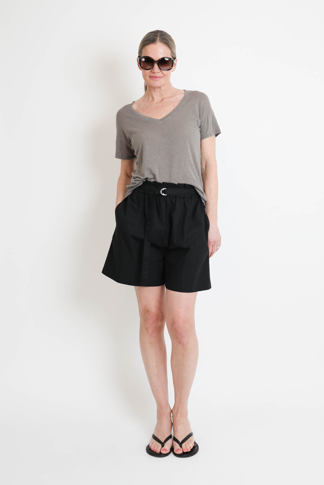 Bowery, T-Shirt V-Neck in Castlerock