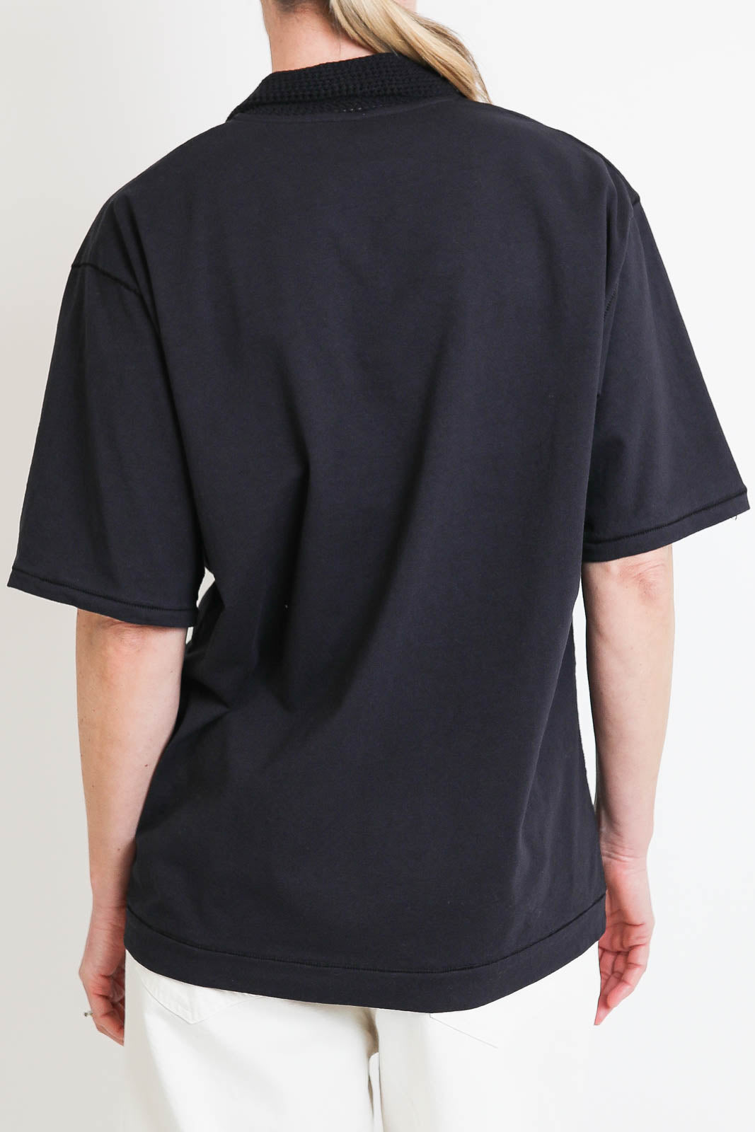 Atomo Factory, T-Shirt Polo in Blu Dark