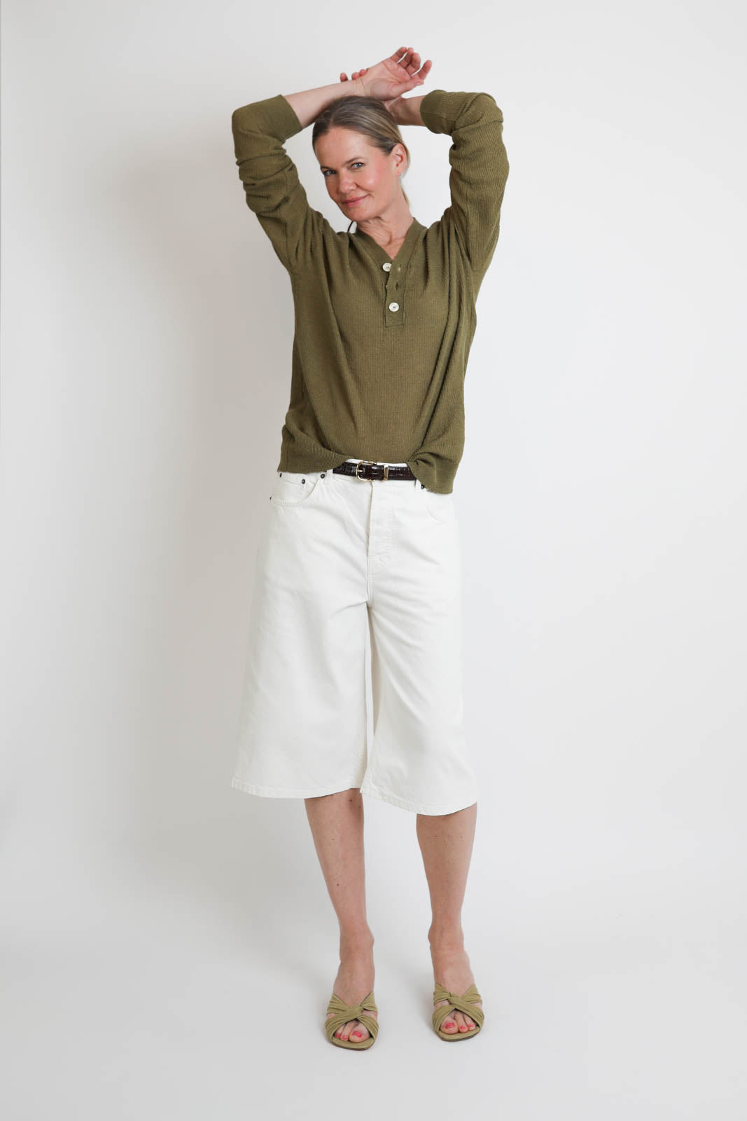 Atomo Factory, Principale Crew Neck Sweater in Army Green