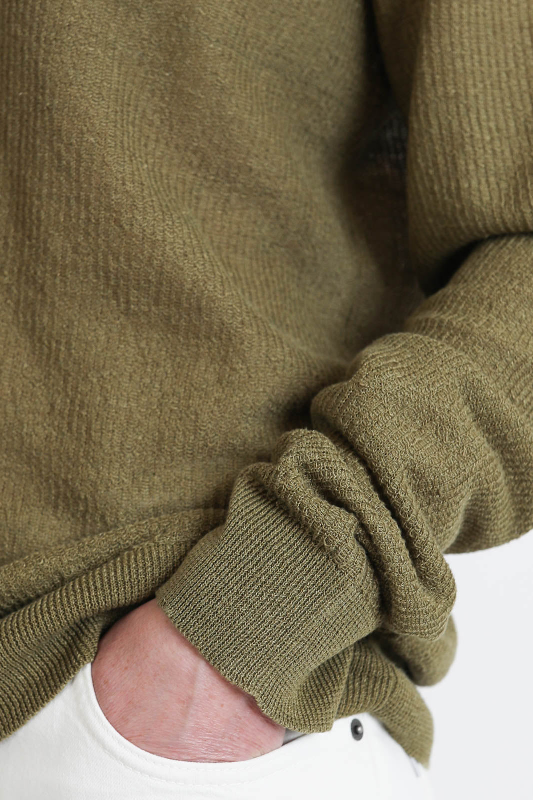 Atomo Factory, Pullover Crewneck Principale in Verde Army