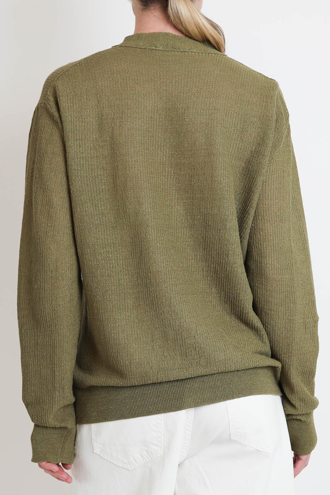 Atomo Factory, Pullover Crewneck Principale in Verde Army