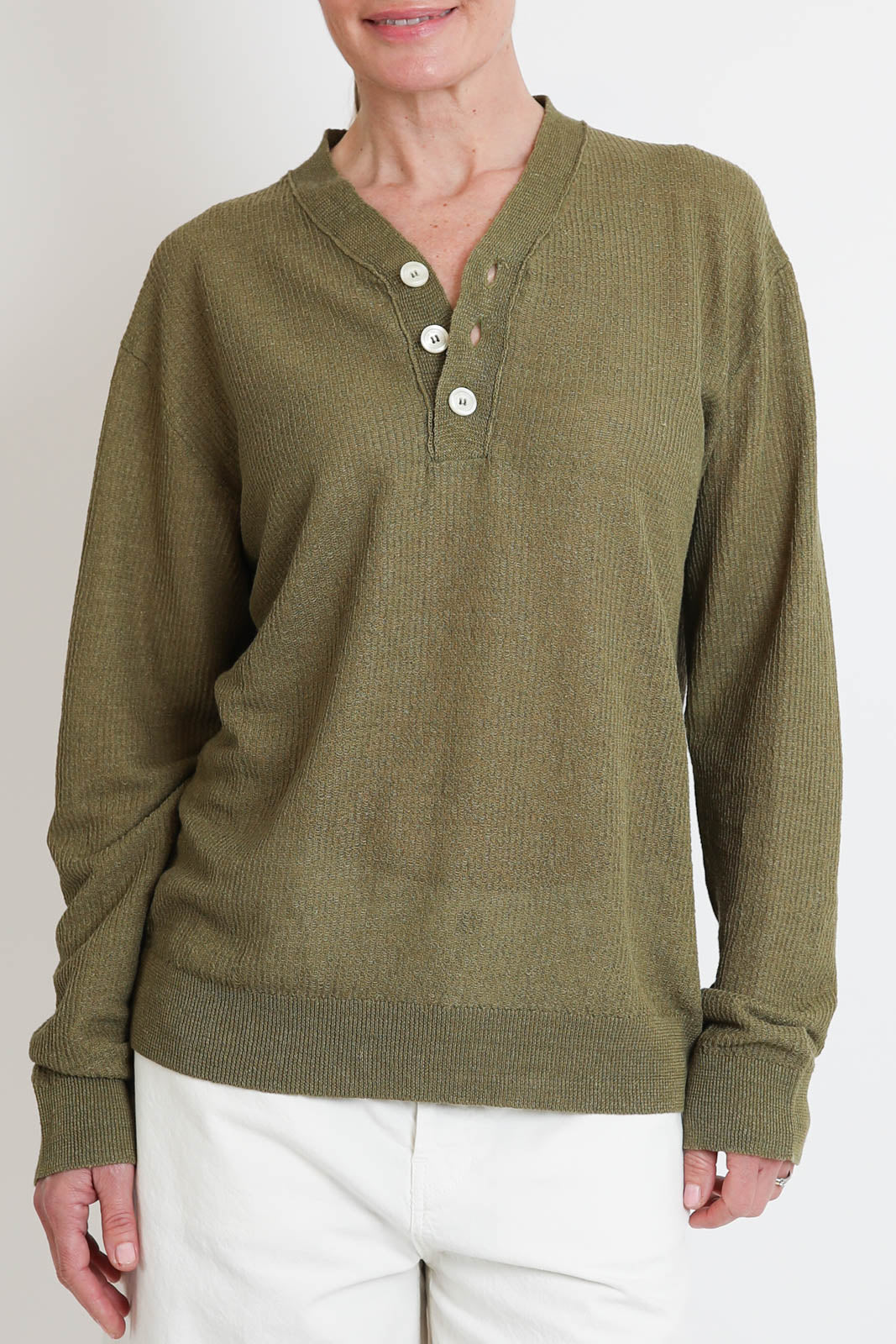 Atomo Factory, Pullover Crewneck Principale in Verde Army