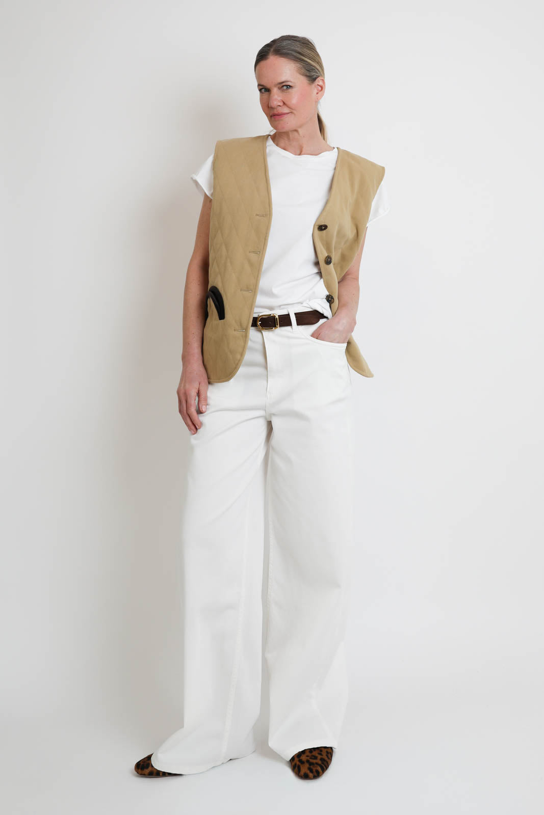 Blaze Milano, Vest Suffolk Vest in Beige
