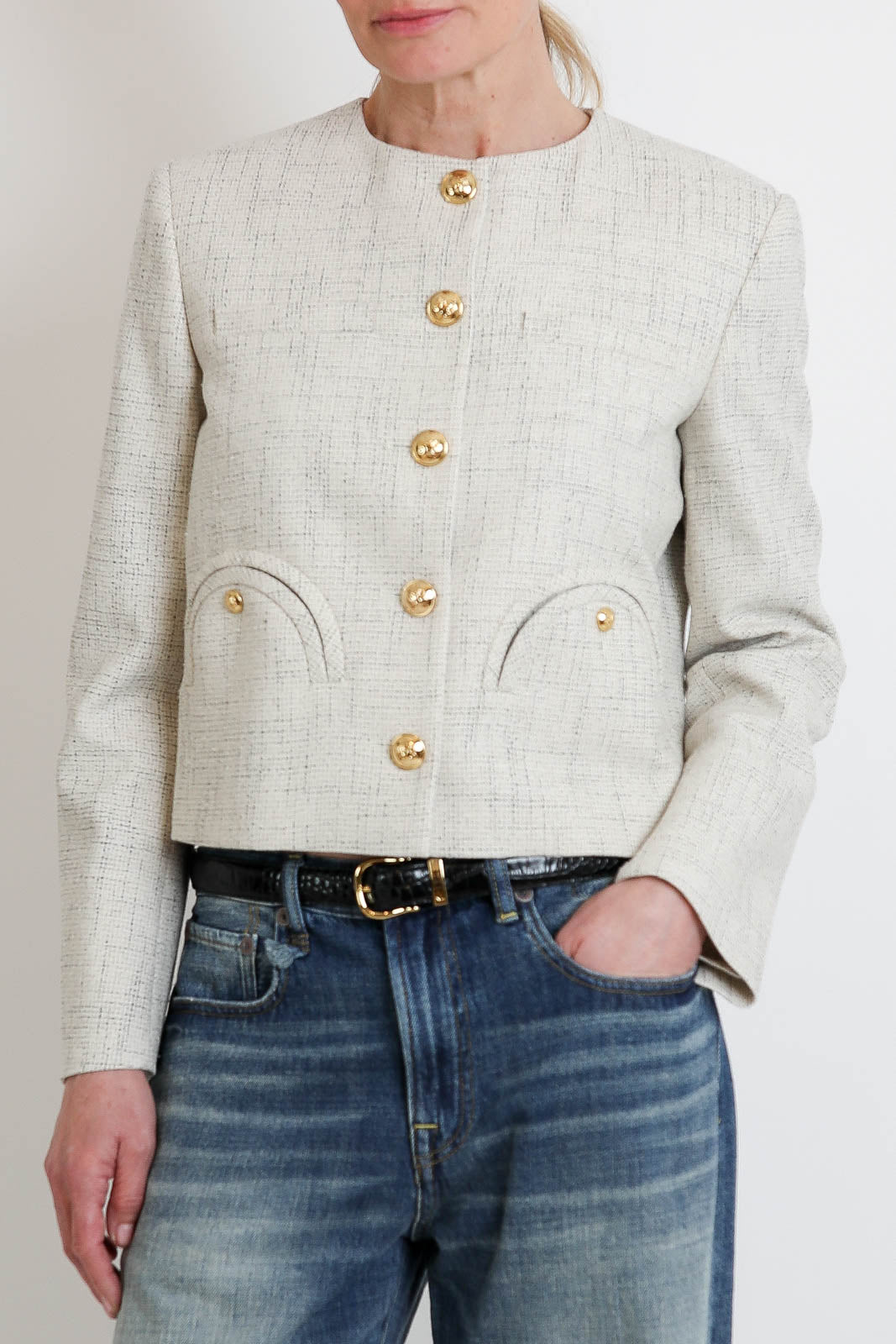 Blaze Milano, Crancy Shamo Blazer in Oyster