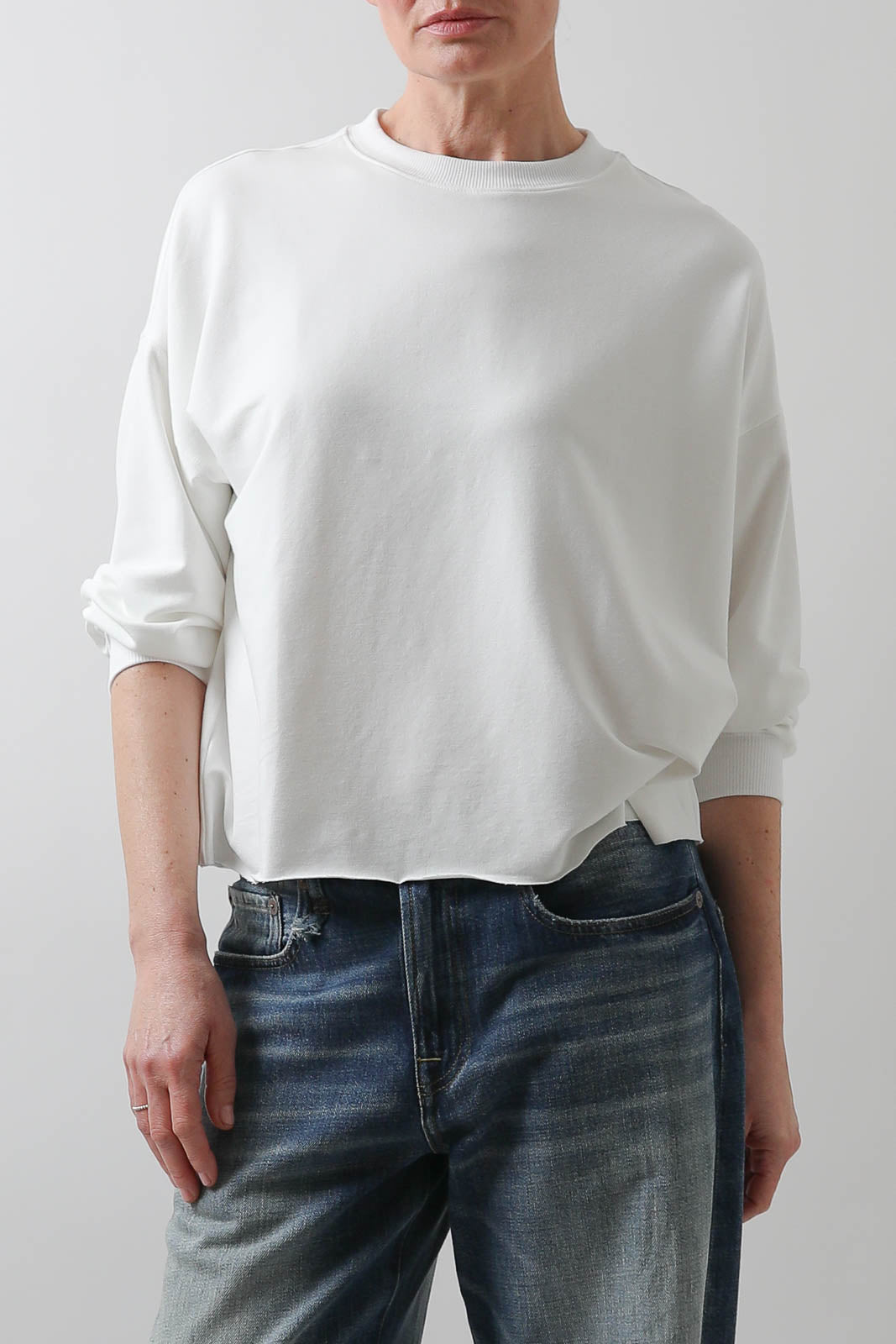 Vestibule Garderobe, White Cotton Sweater