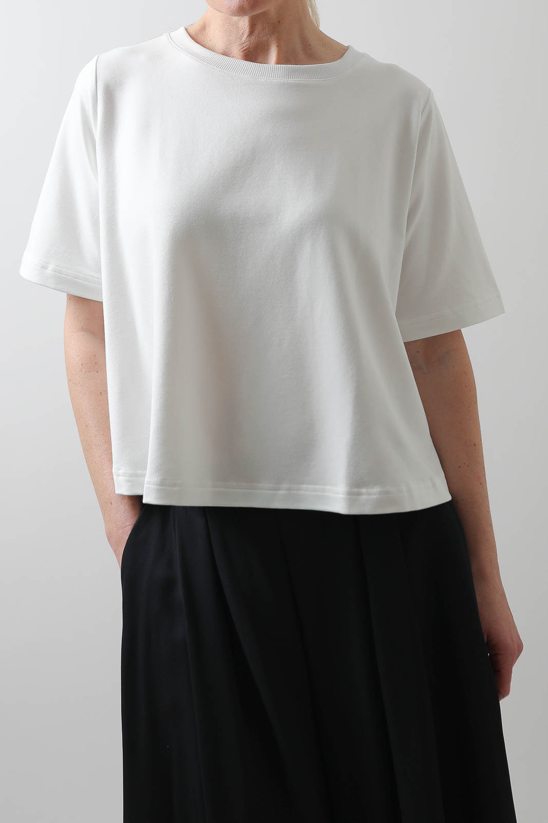 Vestibule Garderobe, T-Shirt French Terry in Weiss