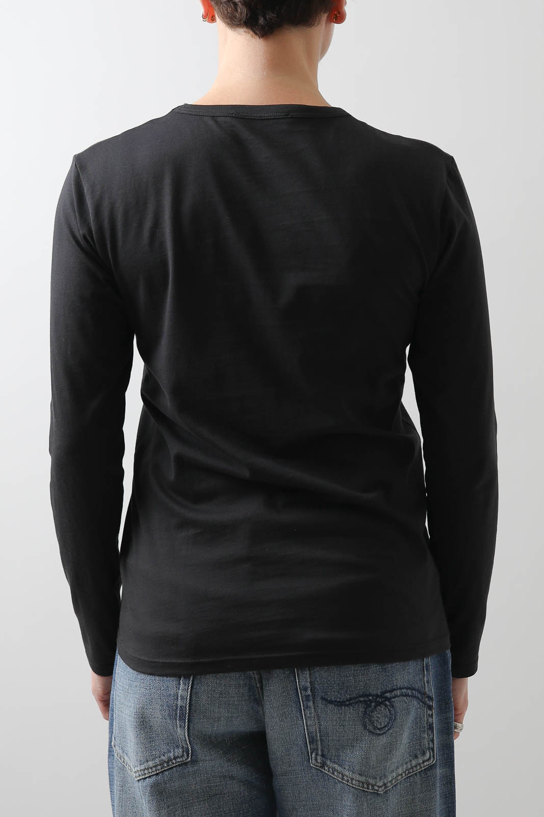 Vestibule, Langarm-Shirt Crewneck in Schwarz
