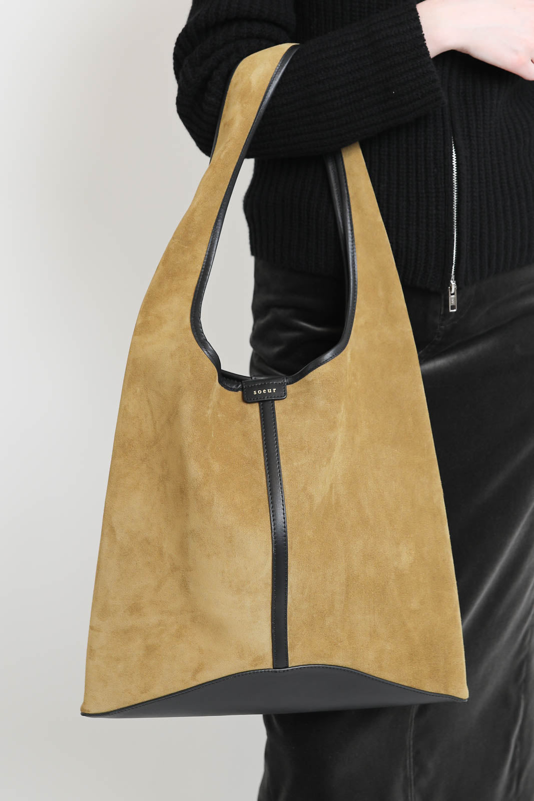 Soeur, Tasche Delice in Bronze/Noir