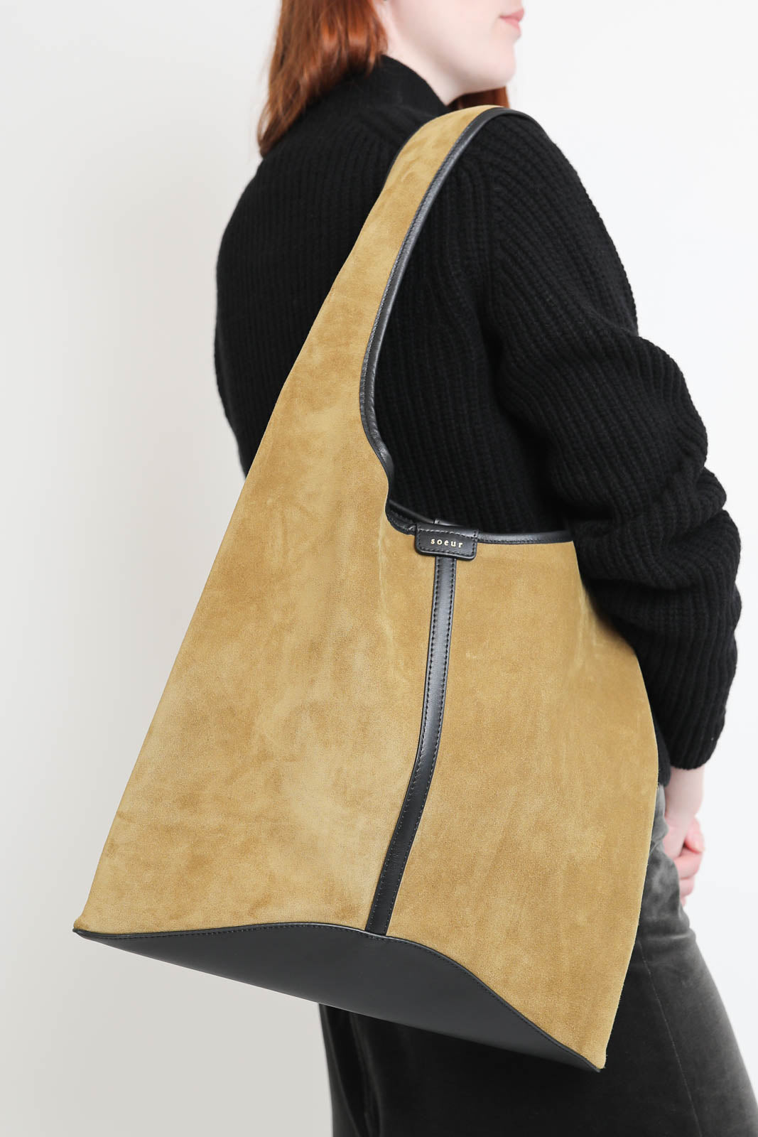 Soeur, Tasche Delice in Bronze/Noir