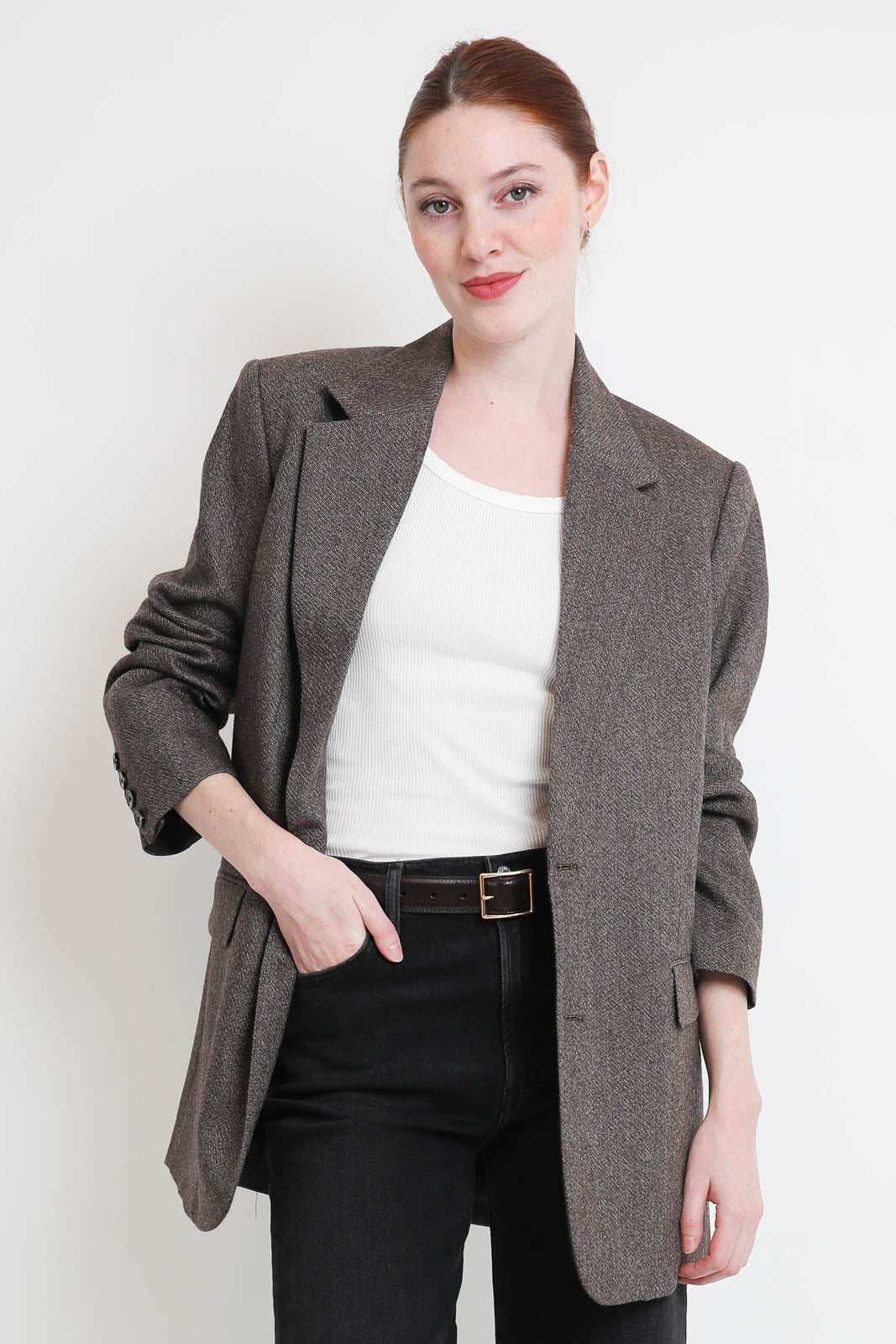 Soeur, Blazer Dune in Marron/Ecru