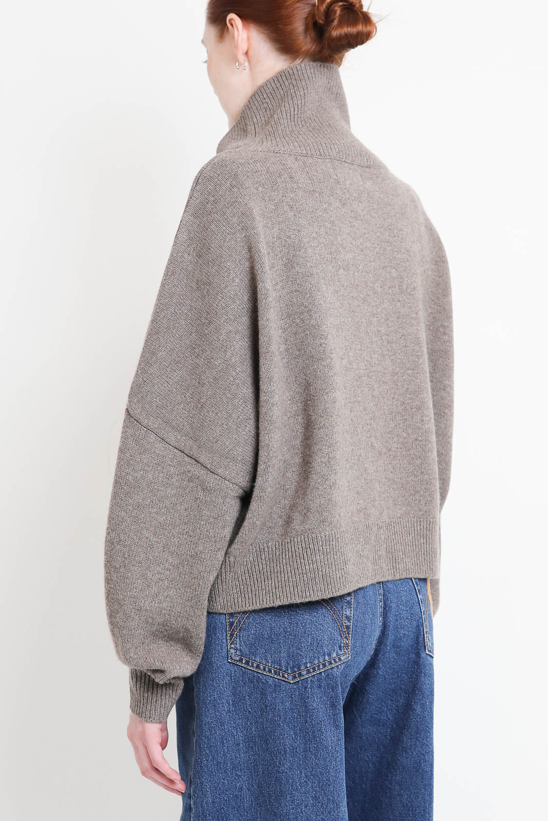 Loulou de Saison, Pullover Luke in Taupe Melange