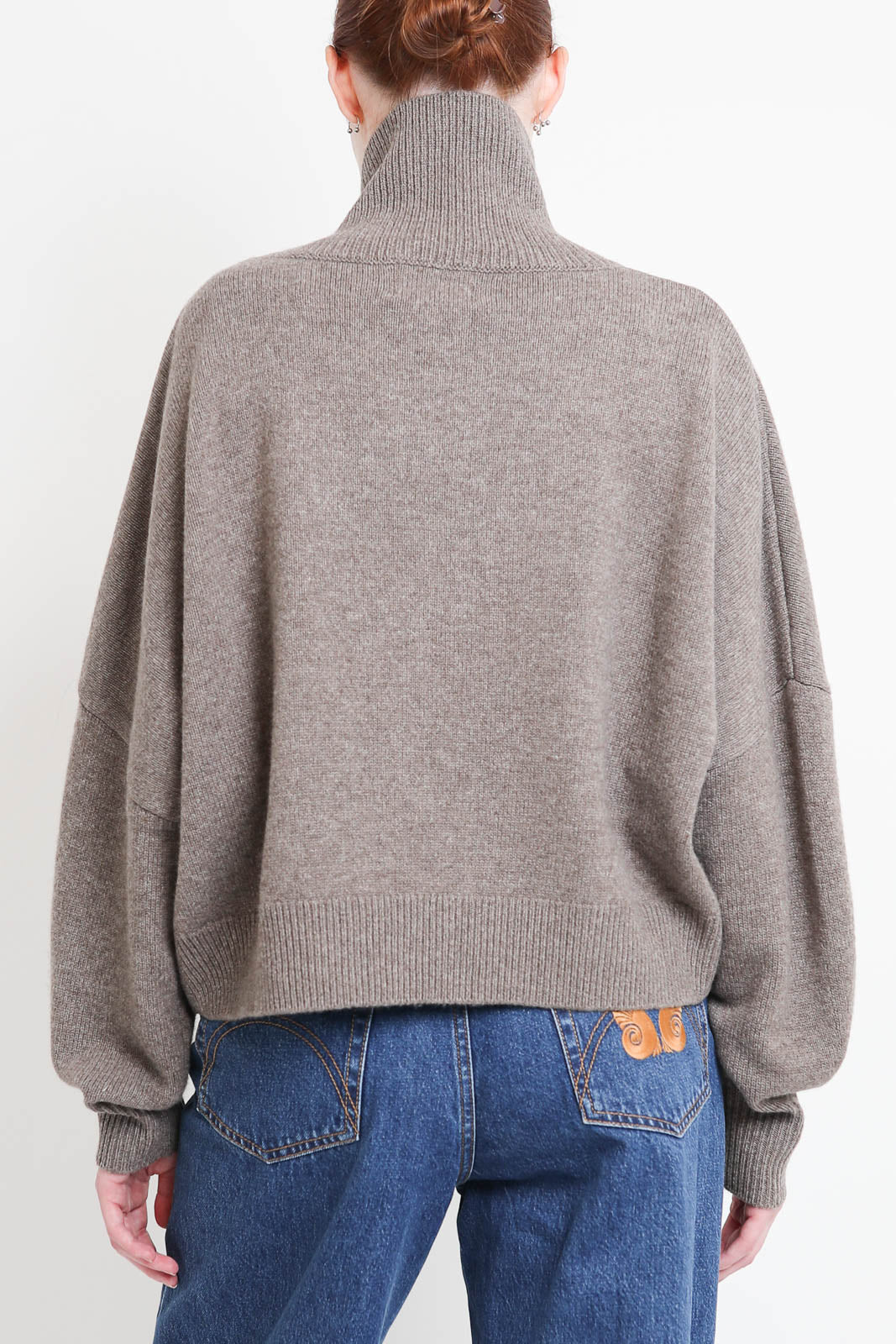 Loulou de Saison, Pullover Luke in Taupe Melange
