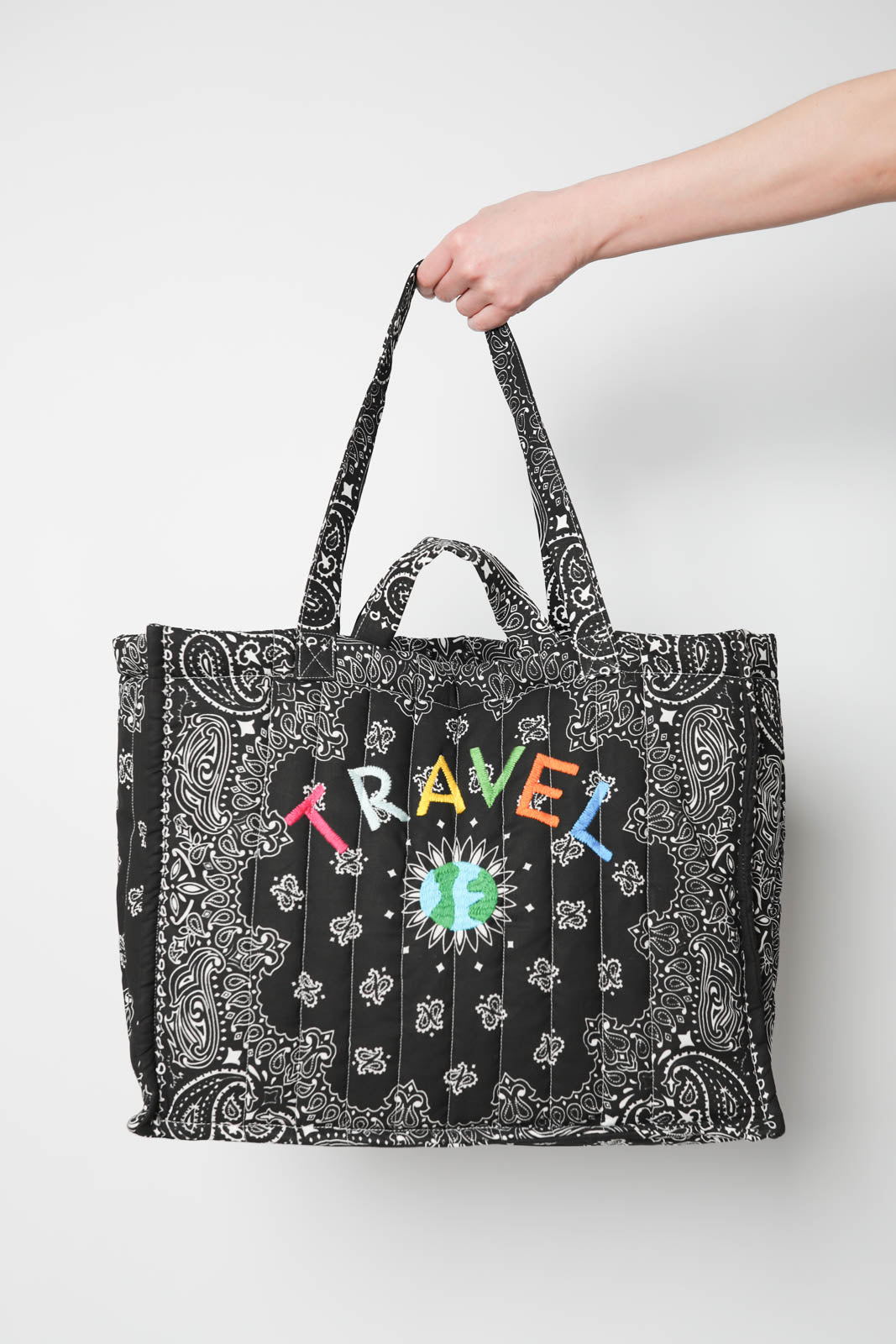 Tasche Maxi Cabas Mapmonde Travel in Schwarz