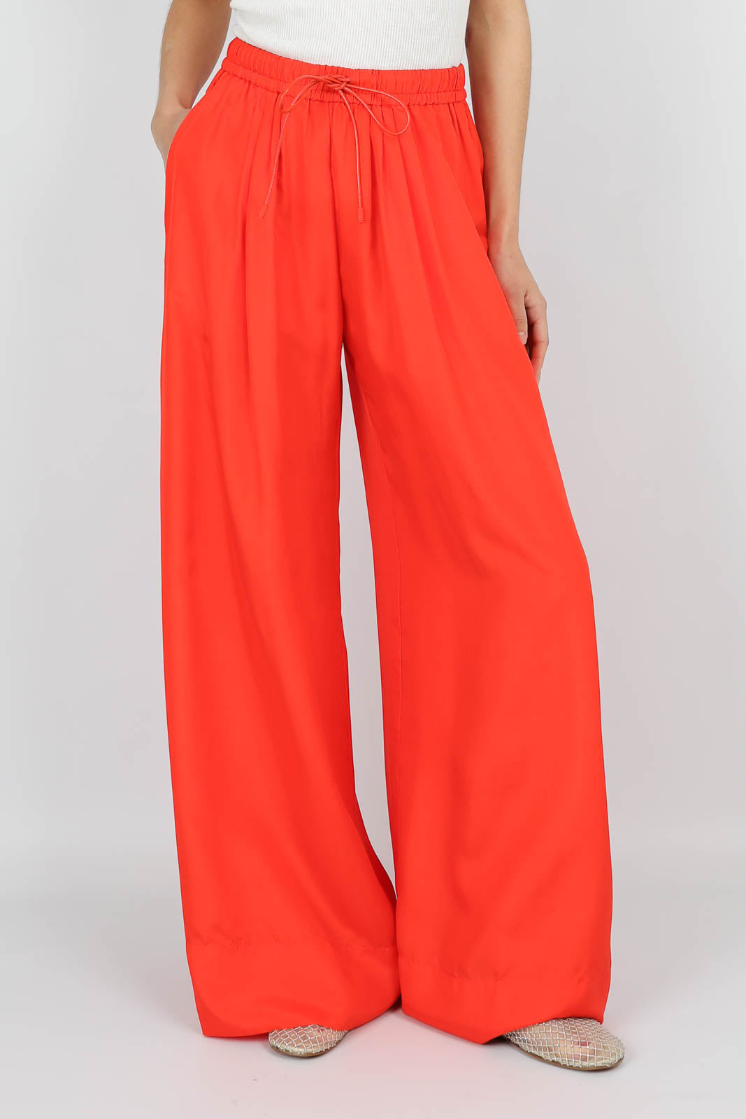Hose Drawstring in Papavero